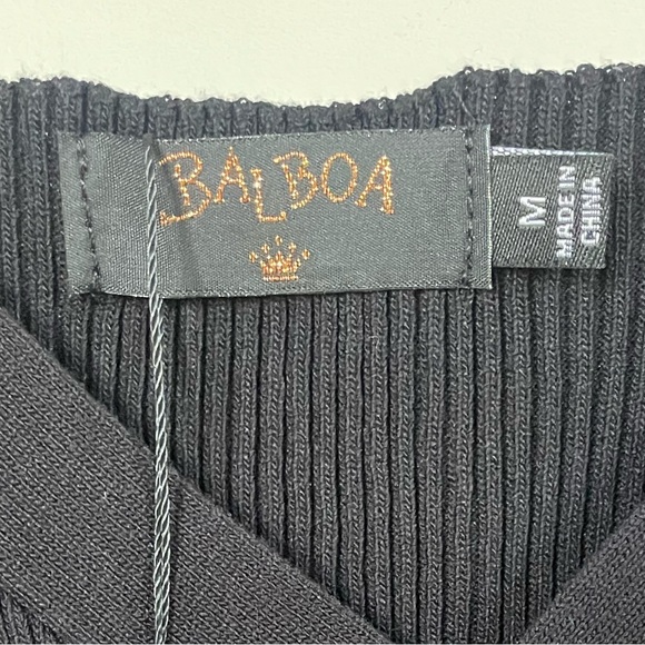 Balboa Sleeveless Knit Dress with Front Cut Out and Side Slit - Size Medium - Picture 6 of 8